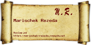 Marischek Rezeda névjegykártya